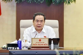 Chủ tịch Quốc hội Trần Thanh Mẫn phát biểu. (Ảnh: Doãn Tấn/TTXVN)