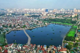 Một góc quận Thanh Xuân. (Ảnh: Tuấn Anh/TTXVN)