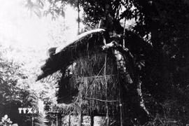 Chỉ 4 tháng sau khi về nước (từ ngày 10/5 đến ngày 19/5/1941), Chủ tịch Hồ Chí Minh đã triệu tập Hội nghị Ban Chấp hành Trung ương lần thứ 8 (khóa I) của Đảng tại Khuổi Nặm, Pác Bó, Cao Bằng, quyết định đặt nhiệm vụ giải phóng dân tộc lên hàng đầu và thành lập Mặt trận Việt Minh. (Ảnh: TTXVN)