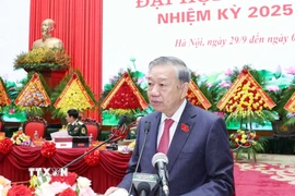 Tổng Bí thư Tô Lâm phát biểu. (Ảnh: Thống Nhất/TTXVN)