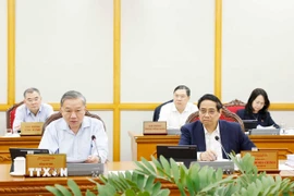 Tổng Bí thư Tô Lâm phát biểu. (Ảnh: Thống Nhất/TTXVN)