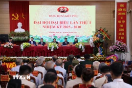 Ủy viên Ban Thường vụ Thành ủy, Trưởng Ban Nội chính Đỗ Anh Tuấn phát biểu chỉ đạo Đại hội. (Ảnh: Quốc Lũy/TTXVN)