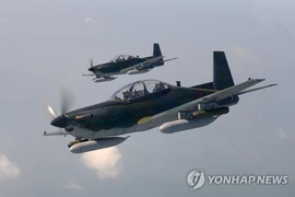 Máy bay tấn công hạng nhẹ KA-1. (Nguồn: Yonhap)