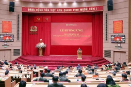 Quang cảnh buổi lễ. (Ảnh: Phạm Kiên/TTXVN)