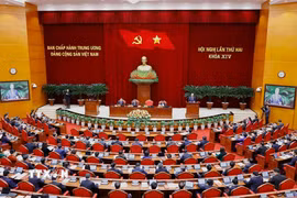 Tổng Bí thư Tô Lâm phát biểu khai mạc Hội nghị lần thứ hai Ban Chấp hành Trung ương Đảng khóa XIV. (Ảnh: Doãn Tấn/TTXVN)