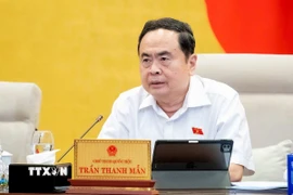 Ủy viên Bộ Chính trị, Chủ tịch Quốc hội Trần Thanh Mẫn, Chủ tịch Hội đồng Bầu cử Quốc gia. (Nguồn: TTXVN)