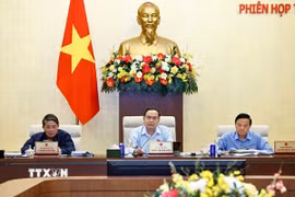 Chủ tịch Quốc hội Trần Thanh Mẫn phát biểu. (Ảnh: Doãn Tấn/TTXVN)