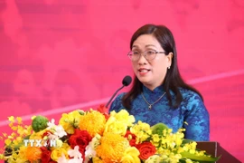 Phó Trưởng Ban Tuyên giáo và Dân vận Trung ương Đinh Thị Mai. (Nguồn: TTXVN)