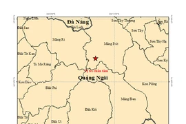 Vị trí chấn tâm. (Nguồn: Viện Vật lý địa cầu)