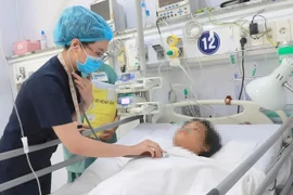 Sản phụ tiếp tục được các bác sỹ theo dõi. (Ảnh do bệnh viện cung cấp)