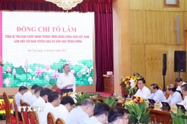 Tổng Bí thư Tô Lâm phát biểu chỉ đạo. (Ảnh: Thống Nhất/TTXVN)
