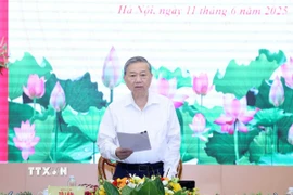 Tổng Bí thư Tô Lâm phát biểu chỉ đạo. (Ảnh: Thống Nhất/TTXVN)