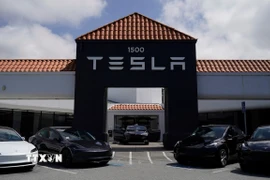 Một đại lý của Tesla. (Ảnh: THX/TTXVN)