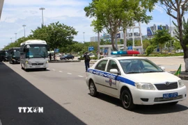 Xe cảnh sát giao thông dẫn đường. (Ảnh minh họa. Nguồn: TTXVN)