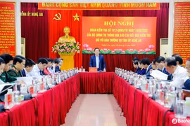 Quang cảnh buổi làm việc. (Nguồn: Báo Nghệ An)