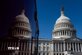 Tòa nhà Quốc hội Mỹ tại Washington, D.C. (Ảnh: THX/TTXVN)