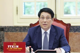 Chủ tịch nước Lương Cường. (Ảnh: Lâm Khánh/TTXVN)