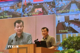 Ông Nguyễn Đức Phong, Phó Bí thư Đảng ủy Chính phủ, phát biểu khai mạc. (Ảnh: Chu Thanh Vân/TTXVN)