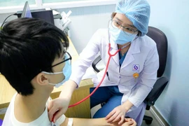 Bệnh nhân đã được xuất viện và được theo dõi ngoại trú tại phòng khám Hậu Hồi sức tích cực. (Ảnh do bệnh viện cung cấp)