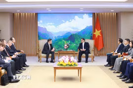 Thủ tướng Phạm Minh Chính tiếp ông Alexey Likhachev, Tổng Giám đốc Tập đoàn Năng lượng Nguyên tử Quốc gia Liên bang Nga (Rosatom). (Ảnh: Dương Giang/TTXVN)