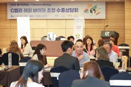 Quang cảnh buổi tư vấn xuất khẩu G-Valley 2025 với các nhà mua hàng quốc tế, tổ chức tại quận Geumcheon ngày 15/7. (Nguồn AVING News)