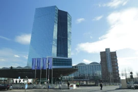 Trụ sở Ngân hàng Trung ương châu Âu (ECB) ở Frankfurt, Đức. (Nguồn: THX/TTXVN)