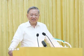 Tổng Bí thư Tô Lâm phát biểu. (Ảnh: Thống Nhất/TTXVN)