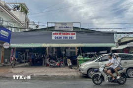 Chợ An Hòa nằm trên đường Trần Việt Châu, phường Cái Khế, thành phố Cần Thơ. (Ảnh: Thanh Liêm/TTXVN)
