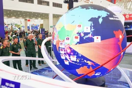 Gian trưng bày của TTXVN. (Nguồn: TTXVN)