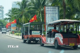 Toàn bộ xe điện sẽ tạm dừng hoạt động từ ngày 3/8 để rà soát. (Ảnh: Sỹ Thắng/TTXVN)