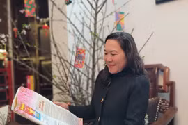 Bà Nguyễn Ngọc Trinh, Bí thư Chi bộ khu dân cư số 10, phường Thanh Nhàn, quận Hai Bà Trưng, Hà Nội. (Ảnh: Phương Anh/TTXVN)