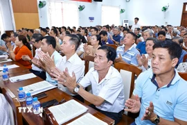 Cử tri xã Bà Điểm, Thành phố Hồ Chí Minh. (Ảnh: Doãn Tấn/TTXVN)