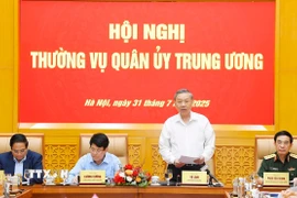 Tổng Bí thư Tô Lâm chủ trì hội nghị. (Ảnh: TTXVN phát)