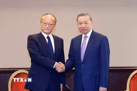 Tổng Bí thư, Chủ tịch nước Tô Lâm tiếp ông Masato Kanda, Chủ tịch Ngân hàng Phát triển châu Á (ADB). (Ảnh: Thống Nhất/TTXVN)