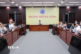 Đại diện các doanh nghiệp trên địa bàn thành phố Đà Nẵng kiến nghị cơ quan chức năng có giải pháp điều hành phù hợp. (Ảnh: Trần Tĩnh/TTXVN)