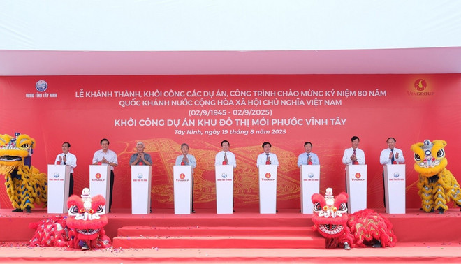 Lễ khởi công Khu đô thị mới Phước Vĩnh Tây (Tây Ninh) chính thức được khởi công. anh10.jpg