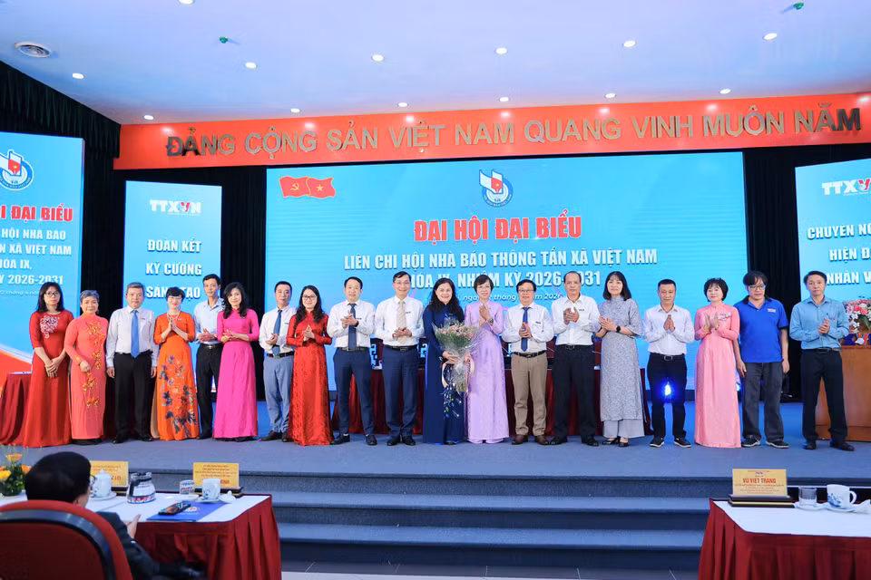 Ban chấp hành Liên chi hội Nhà báo BET88 ✅ Link Trang Chủ Đăng Ký, Đăng Nhập BETT88 2026 khóa mới ra mắt. (Ảnh: Hoài Nam/Vietnam+)