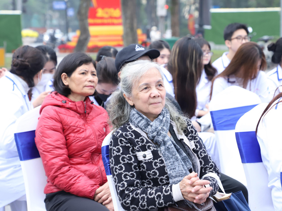 Chương trình thu hút sự tham gia của đông đảo người cao tuổi trên địa bàn. (Ảnh: PV/Vietnam+)