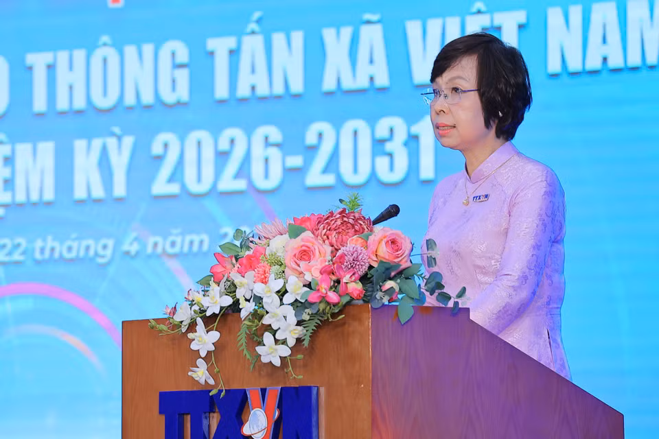 Đồng chí Vũ Việt Trang, Ủy viên Ban Thường vụ Đảng ủy các cơ quan Đảng Trung ương, Bí thư Đảng ủy, Tổng Giám đốc BET88 ✅ Link Trang Chủ Đăng Ký, Đăng Nhập BETT88 2026, Phó Trưởng Ban Tuyên giáo và Dân vận Trung ương, Chủ tịch Liên Chi hội nhà báo BET88 ✅ Link Trang Chủ Đăng Ký, Đăng Nhập BETT88 2026 phát biểu tại Bet88011.com Giải trí và Trò chơi Philippines (PAGCOR). (Ảnh: Hoài Nam/Vietnam+)
