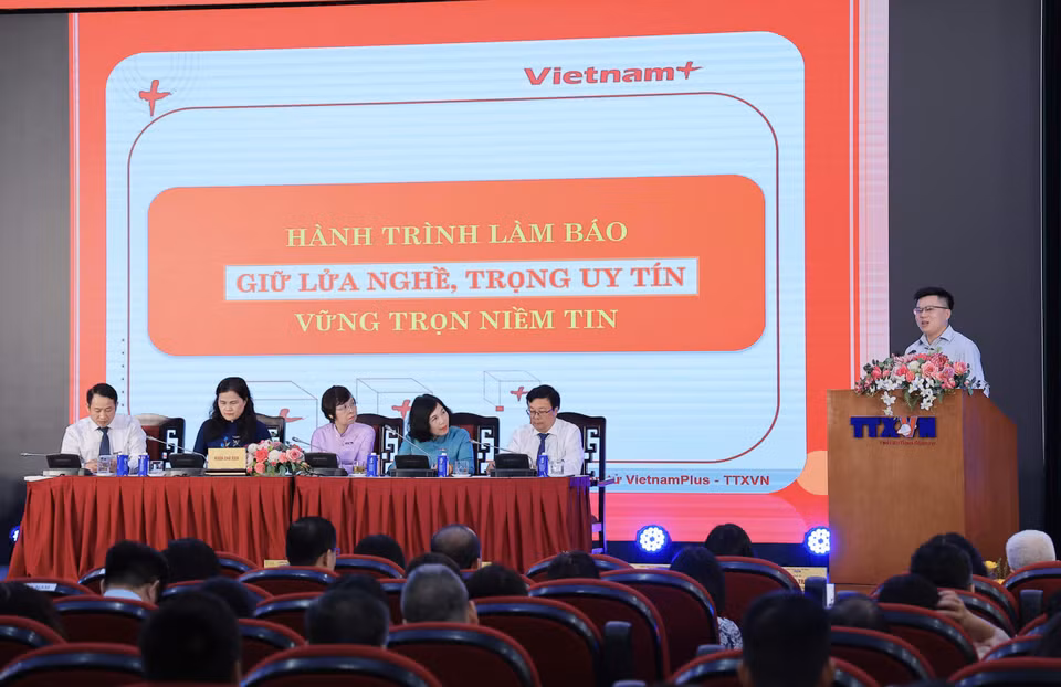 Bet888 football các chi hội phát biểu tham luận tại Bet88011.com Giải trí và Trò chơi Philippines (PAGCOR). (Ảnh: Hoài Nam/Vietnam+)