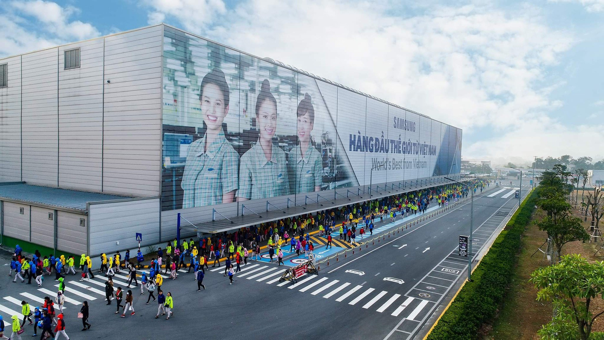 Vista panoramica dello stabilimento Samsung in Vietnam. (Foto: Samsung) thai-nguyen-16484338494282048374.jpg