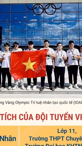 Olympic Trí tuệ nhân tạo quốc tế 2026: 7/8 học sinh Việt Nam đoạt huy chương