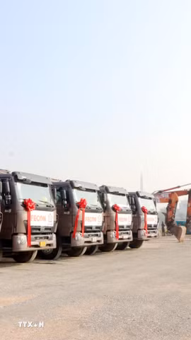 Khởi công ga Hải Dương Nam thuộc Dự án tuyến đường sắt Lào Cai-Hà Nội-Hải Phòng. (Ảnh: Mạnh Tú/TTXVN)(