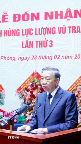 Tổng Bí thư Tô Lâm phát biểu. (Ảnh: Thống Nhất/TTXVN)