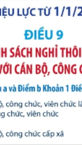 Cán bộ, công chức khi nghỉ thôi việc sẽ được hưởng những chính sách gì?