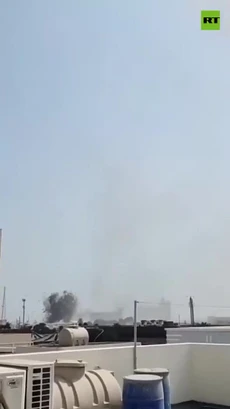 Hình ảnh tên lửa Iran bắn trúng căn cứ quân sự Mỹ 