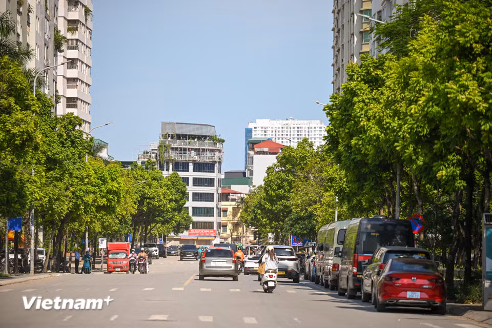 Không gian trước cổng công viên Cầu Giấy trên phố Thành Thái sẽ thành nơi giao lưu văn hóa, tổ chức các lễ hội âm nhạc, triển lãm nghệ thuật đương đại, trình diễn sắp đặt; hội chợ việc làm, ngày hội gia đình do doanh nghiệp tài trợ, chiến dịch cộng đồng,... (Ảnh: Minh Sơn/Vietnam+)