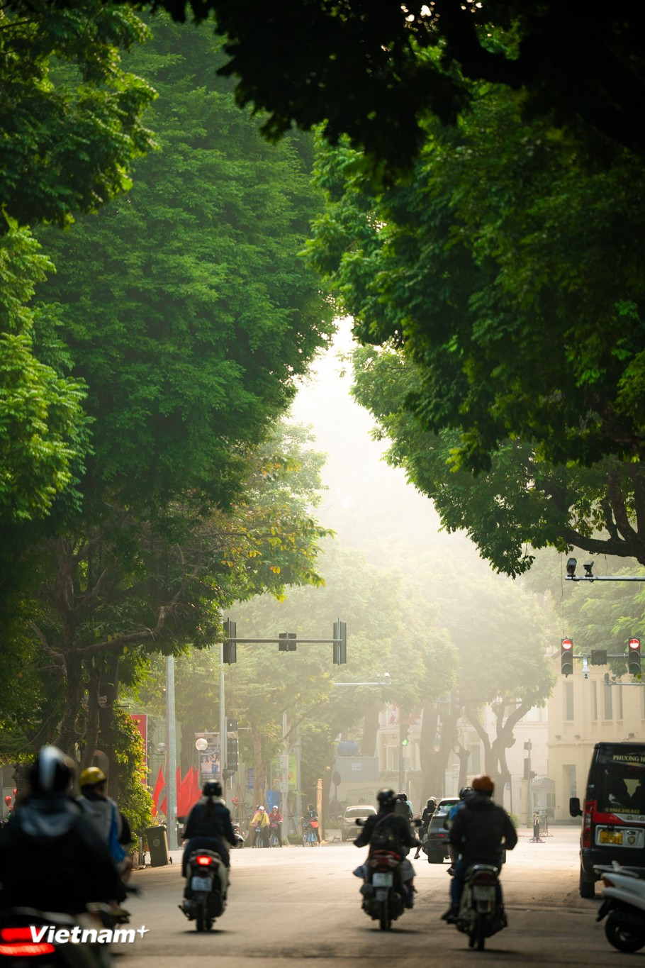 Gió lạnh thổi vừa phải, trong trẻo đến mức chỉ cần hít một hơi thật sâu cũng đủ để cảm nhận sự thanh sạch của không khí, một khởi đầu đẹp cho 2026. (Ảnh: Minh Sơn/Vietnam+)