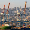 Quang cảnh cảng và thành phố Haifa ở miền bắc Israel. (Nguồn: Getty Images/TTXVN)