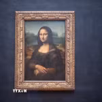 Bức kiệt tác Mona Lisa được trưng bày tại bảo tàng Louvre ở Paris, Pháp. (Ảnh: AFP/TTXVN)